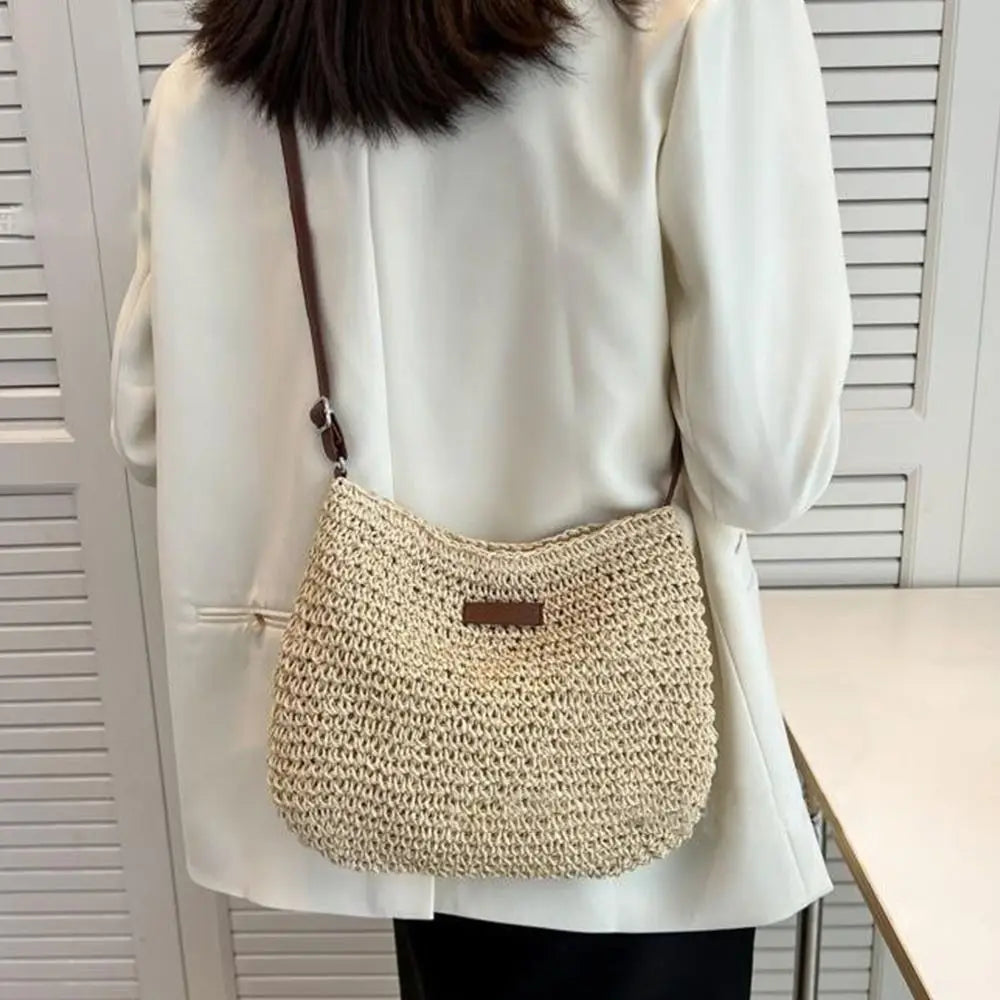 ESTHER - Sac à Main Tissé à Bandoulière