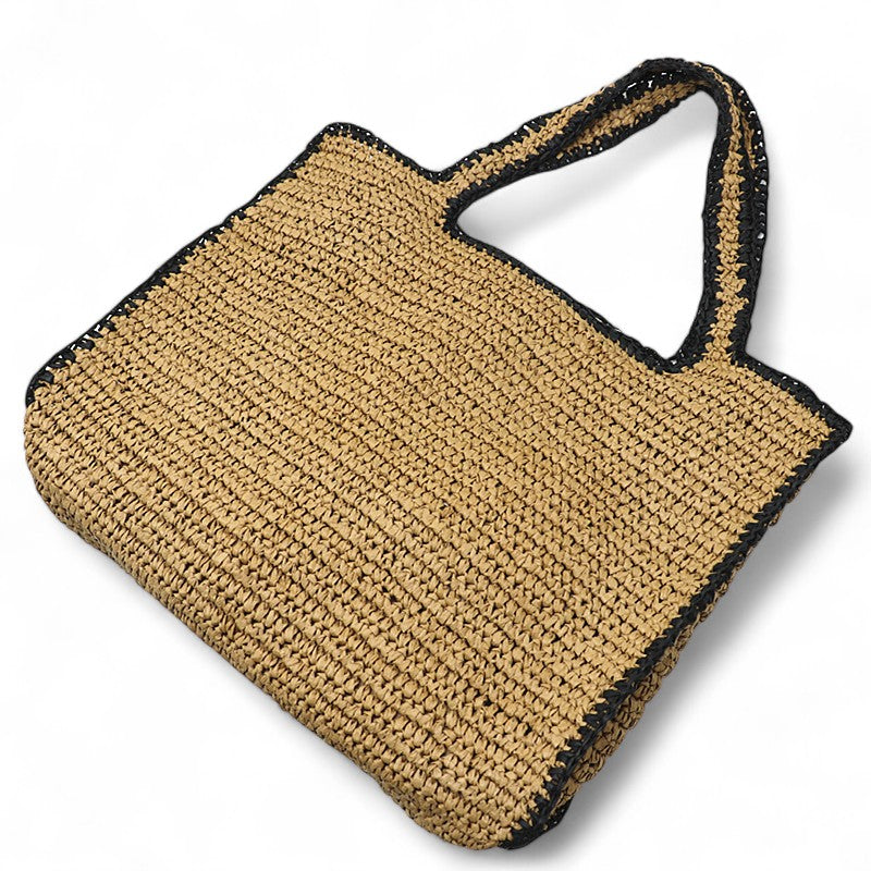 HANZY - Sac à Main de Plage Fourre-tout Tissé en Paille