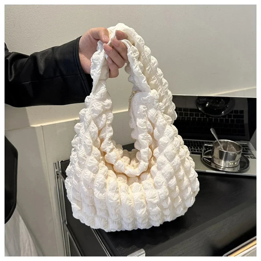 POUF - Sac à Main en Plaid à Bandoulière