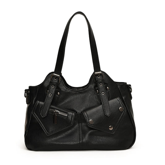 CYNTHIA - Sac à Main de Cours en Cuir Multipoches