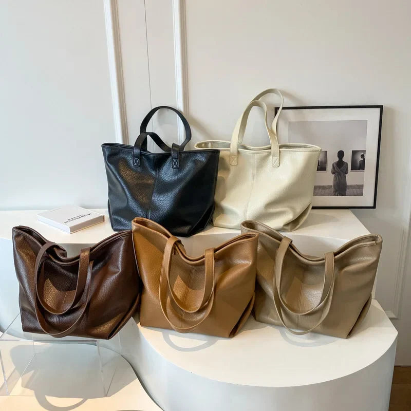 NALA - Grand Sac à Main Tote Bag Tendance en Cuir