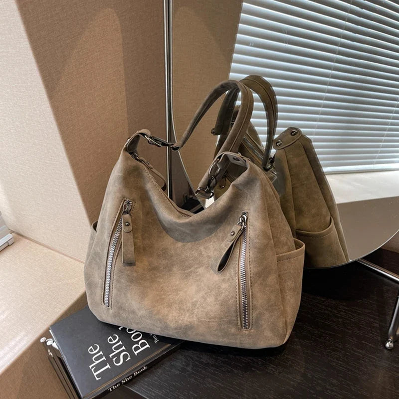 JESSICA - Grand Sac à Main en Suède