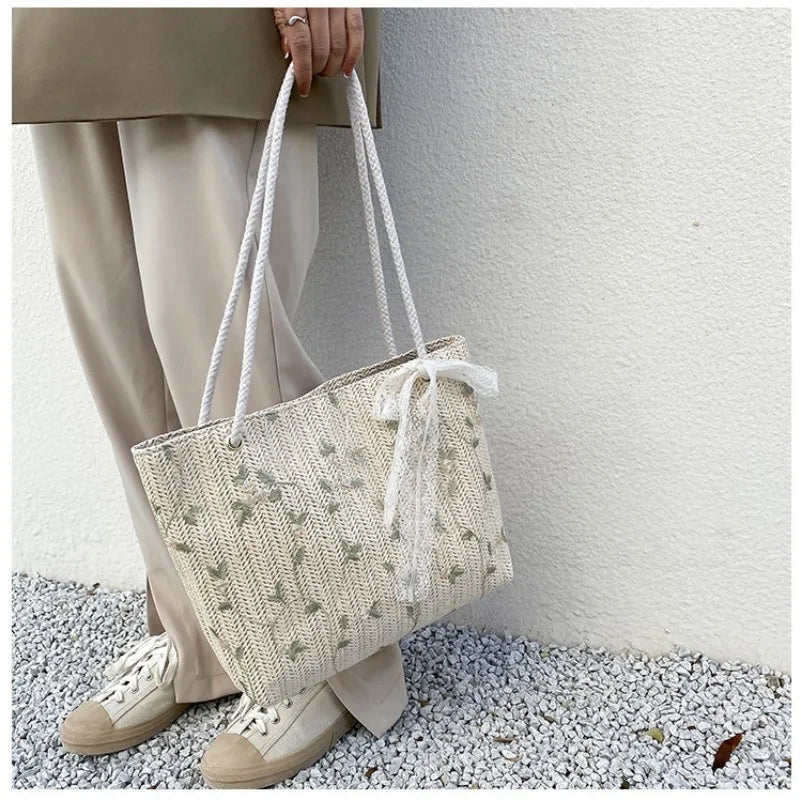 ANNA - Sac à Main Cabas Tissé