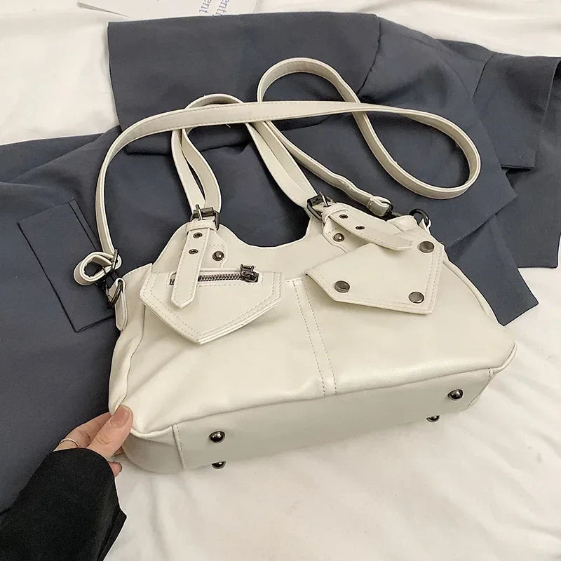 CYNTHIA - Sac à Main de Cours en Cuir Multipoches
