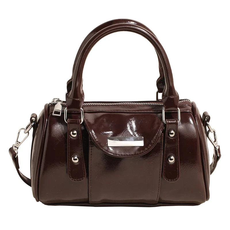 SANDY - Sac à Main en Cuir Vernis Élégant