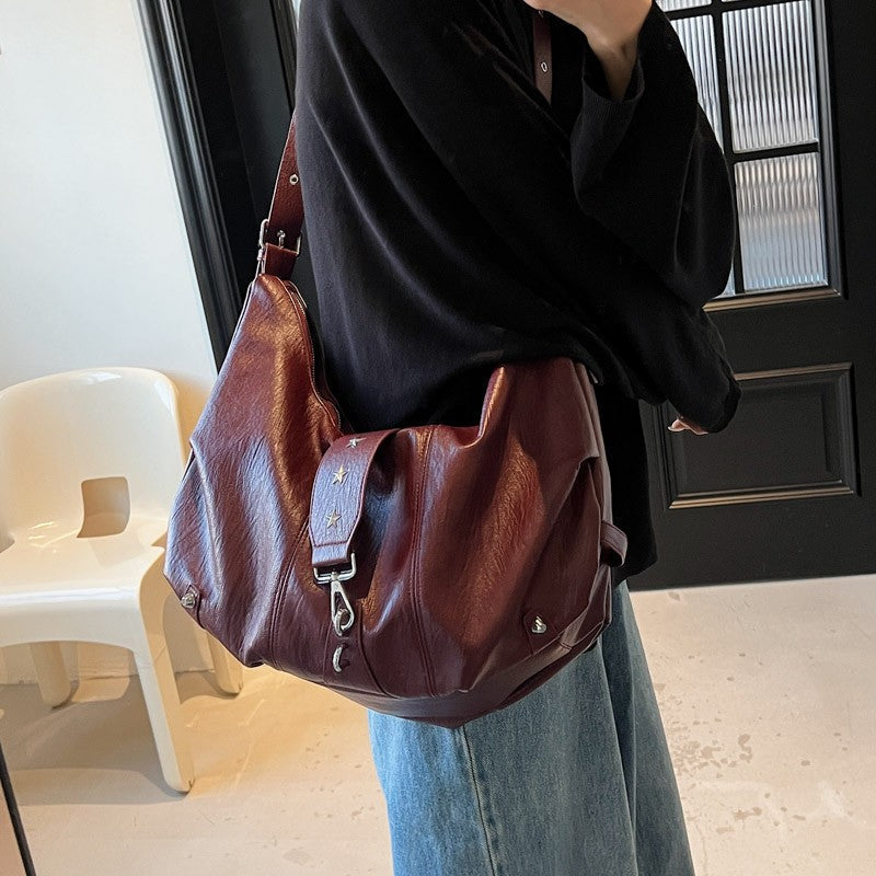VANDEN - Sac à Main Besace de Cours en Cuir