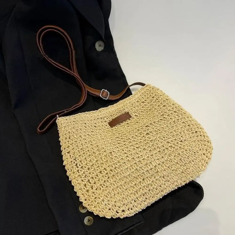 ESTHER - Sac à Main Tissé à Bandoulière