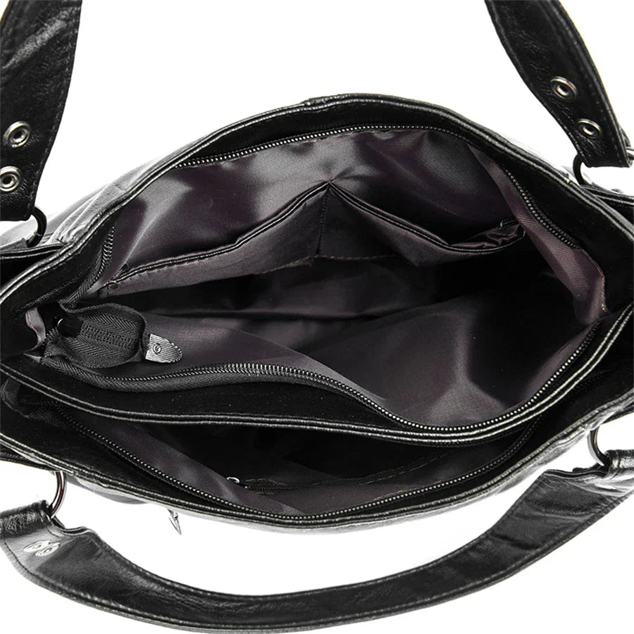 LEONOR - Sac à Main de Cours en Cuir à Bandoulière