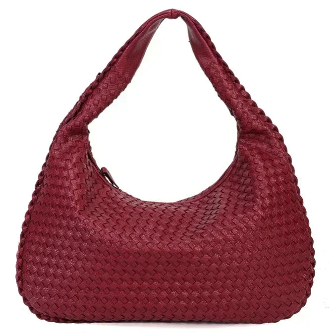 CLARA - Grand Sac à Main Tendance Tissé en Cuir