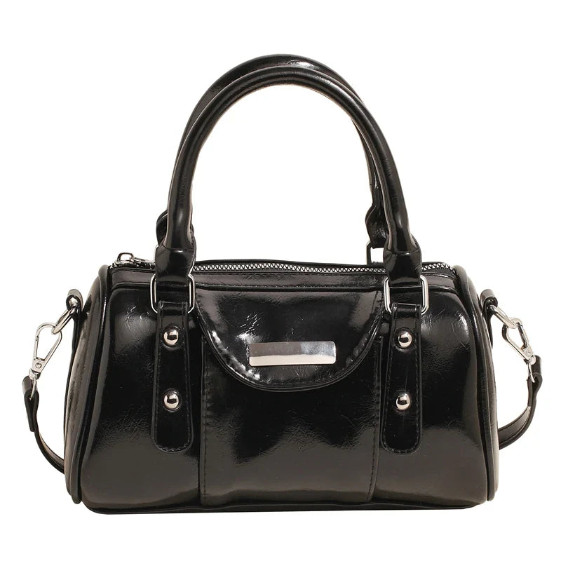SANDY - Sac à Main en Cuir Vernis Élégant