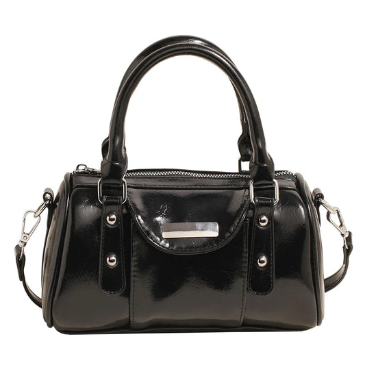 SANDY - Sac à Main en Cuir Vernis Élégant