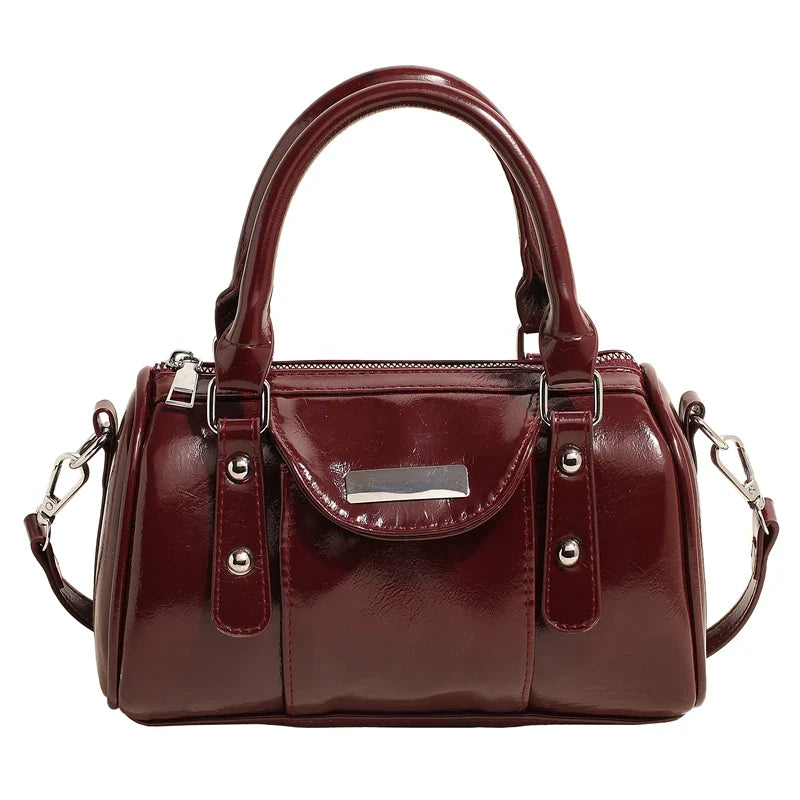 SANDY - Sac à Main en Cuir Vernis Élégant