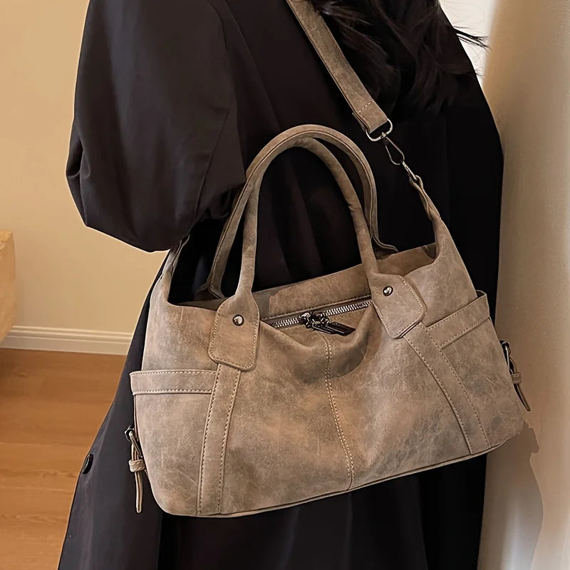 LADO - Sac à Main de Cours Fourre-Tout en Cuir