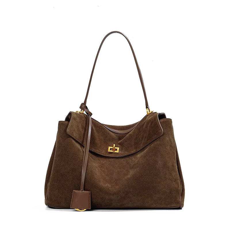 KELLY - Grand Sac à Main Chic en Daim