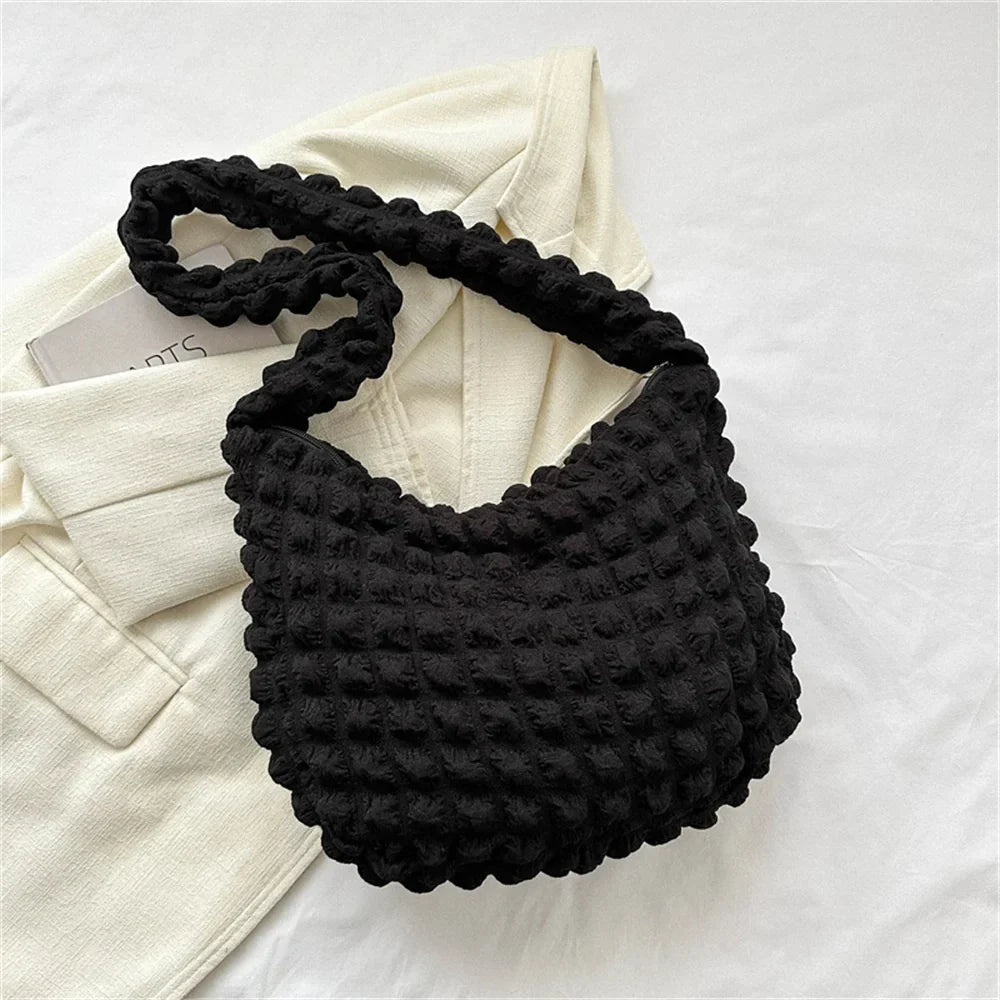 POUF - Sac à Main en Plaid à Bandoulière