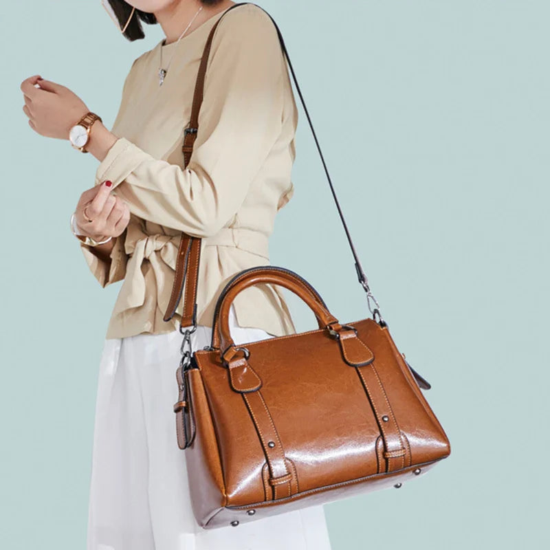 KORE - Sac à Main en Cuir à Bandoulière