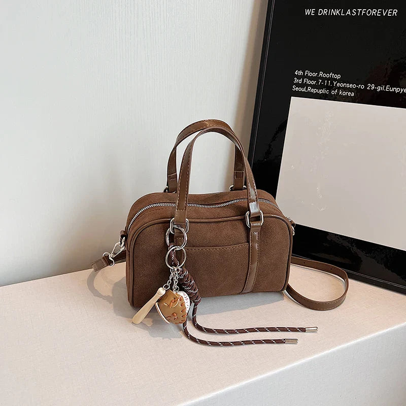 MOLY - Sac à Main en Daim à Bandoulière