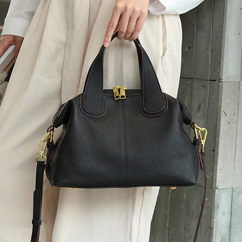 NELLY - Petit Sac à Main en Cuir Lisse