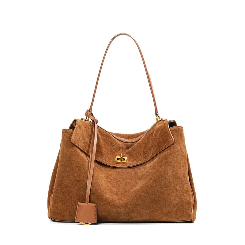 KELLY - Grand Sac à Main Chic en Daim