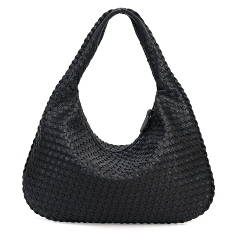 CLARA - Grand Sac à Main Tendance Tissé en Cuir