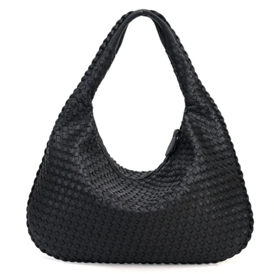 CLARA - Grand Sac à Main Tendance Tissé en Cuir