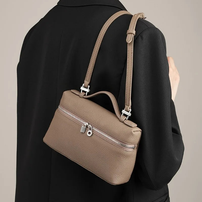 AMIA - Petit Sac à Main en Cuir Grainé