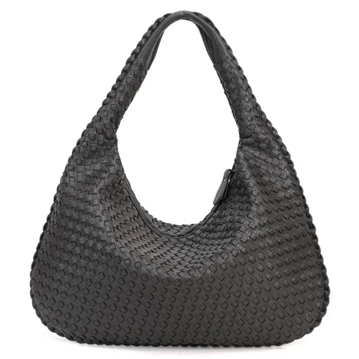 CLARA - Grand Sac à Main Tendance Tissé en Cuir