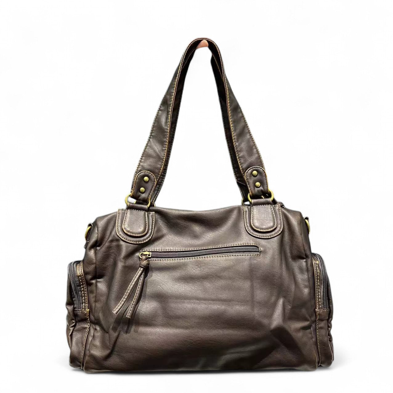 LILIA - Sac à Main en Cuir Vintage Multi-poches