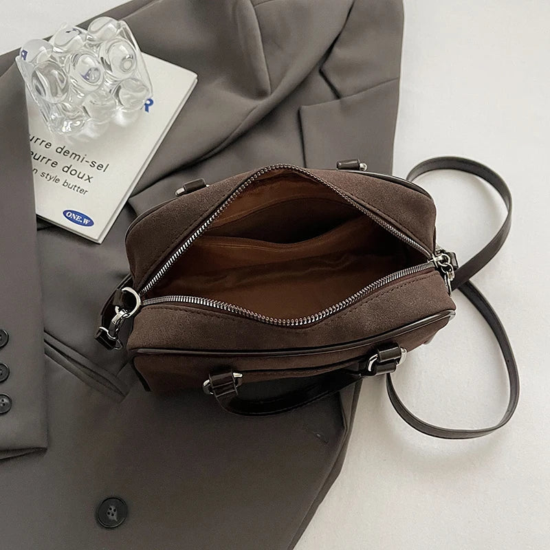 MOLY - Sac à Main en Daim à Bandoulière