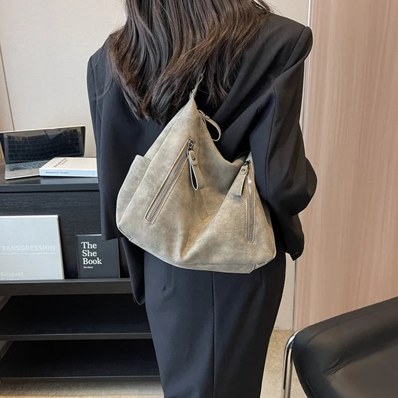 JESSICA - Grand Sac à Main en Suède
