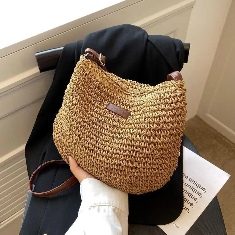 ESTHER - Sac à Main Tissé à Bandoulière
