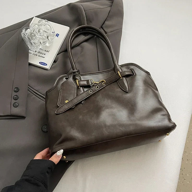 MALYA - Grand Sac à Main en Cuir Lisse