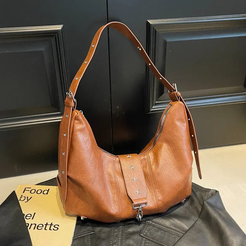VANDEN - Sac à Main Besace de Cours en Cuir