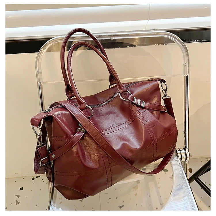 SEWY - Sac à Main de Cours Vintage en Cuir