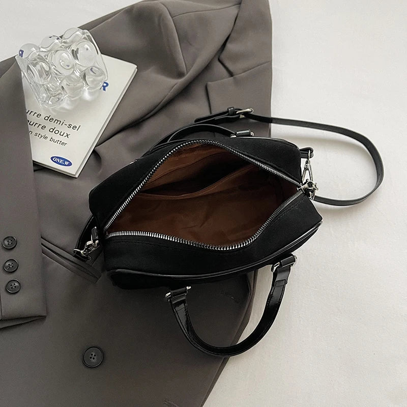 MOLY - Sac à Main en Daim à Bandoulière