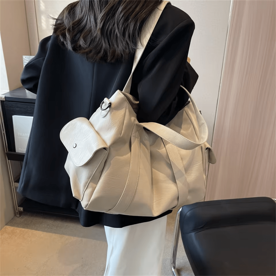 MÉLANIE - Sac à Main de Cours Ample en Cuir Soupe