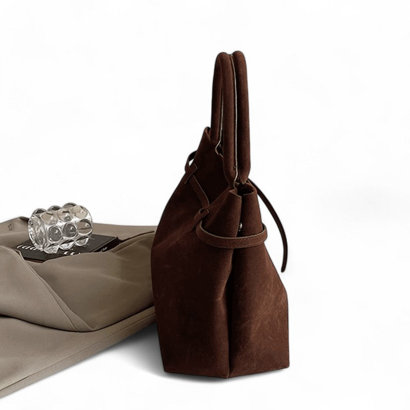 CARA - Sac à Main à Bandoulière en Daim