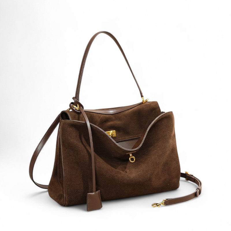 KELLY - Grand Sac à Main Chic en Daim