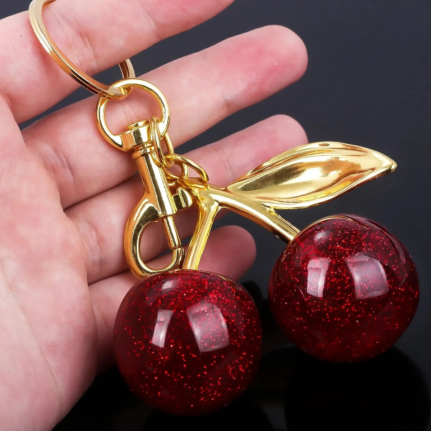 Porte-Clés en Métal style Cerise