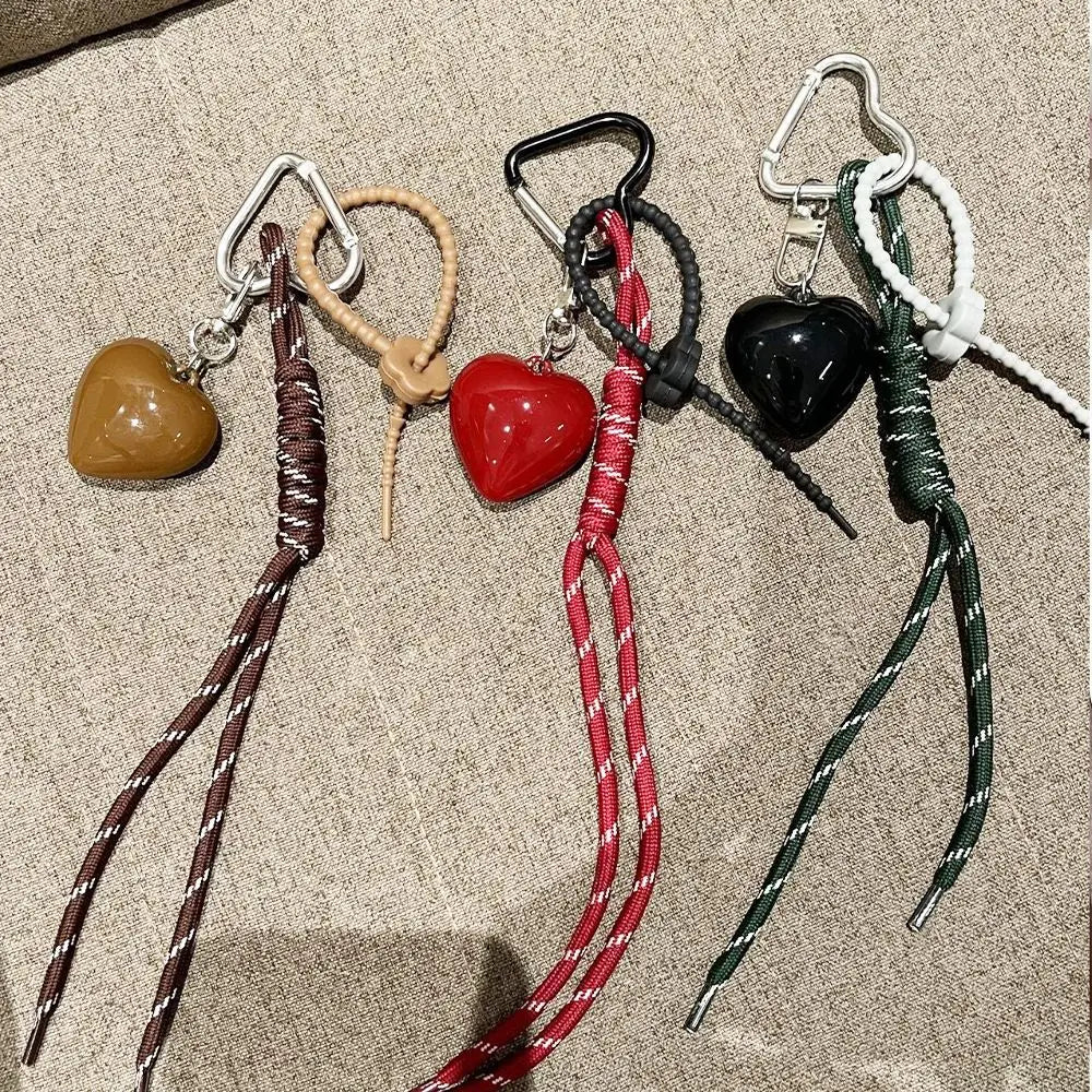 Porte-Clés en Coeur et Corde Tressée