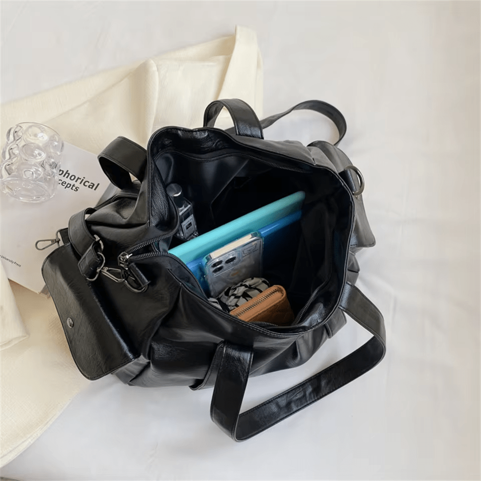 MÉLANIE - Sac à Main de Cours Ample en Cuir Soupe