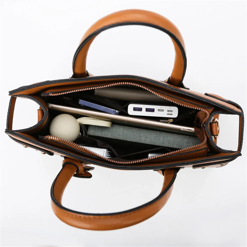 ESTRELLA - Sac a Main Rectangulaire Bandouliere en Cuir