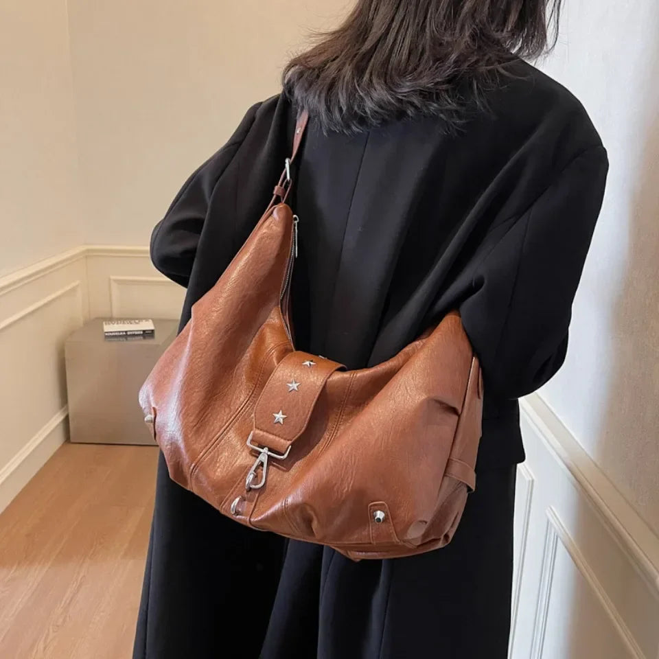 VANDEN - Sac à Main Besace de Cours en Cuir