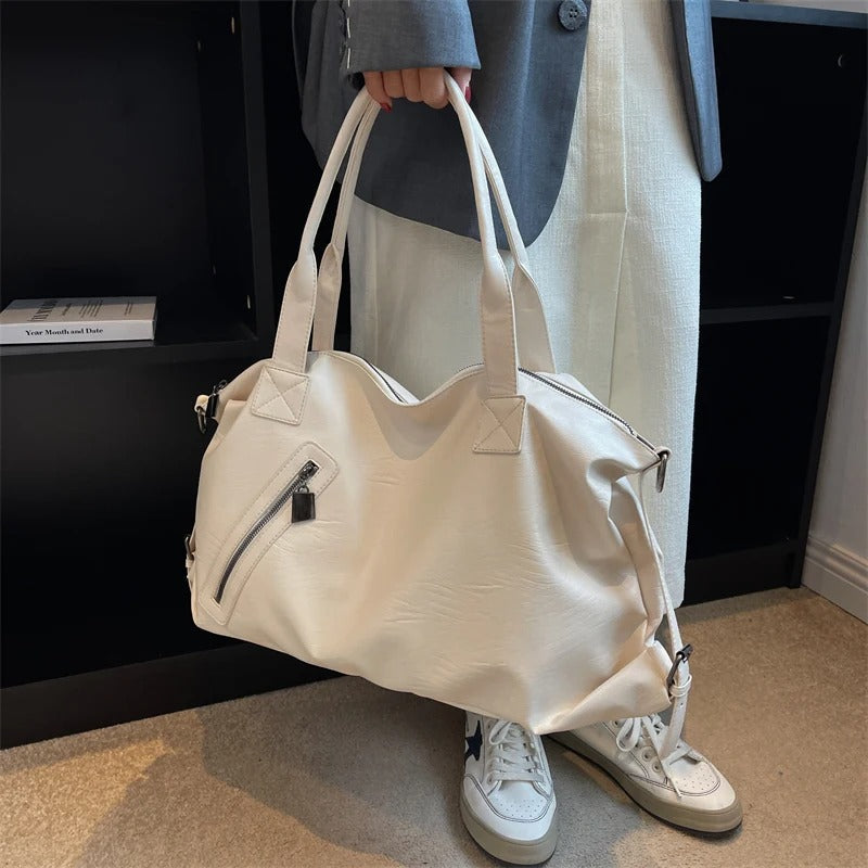 EMMA - Sac à Main de Cours en Cuir Souple Lycée