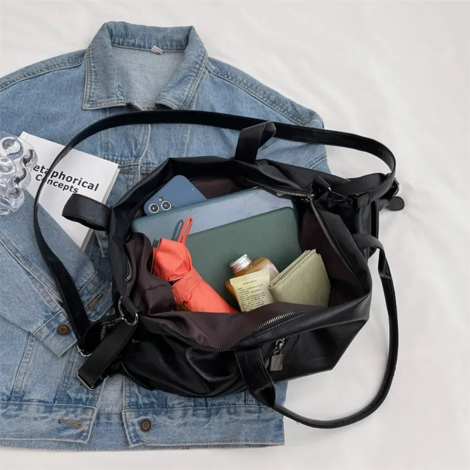 EMMA - Sac à Main de Cours en Cuir Souple Lycée