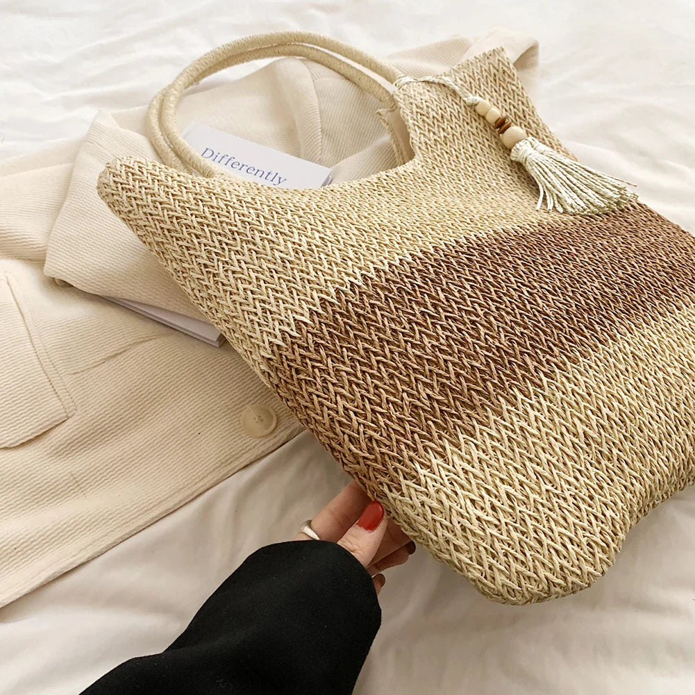 REMA - Sac à Main de Plage en Paille