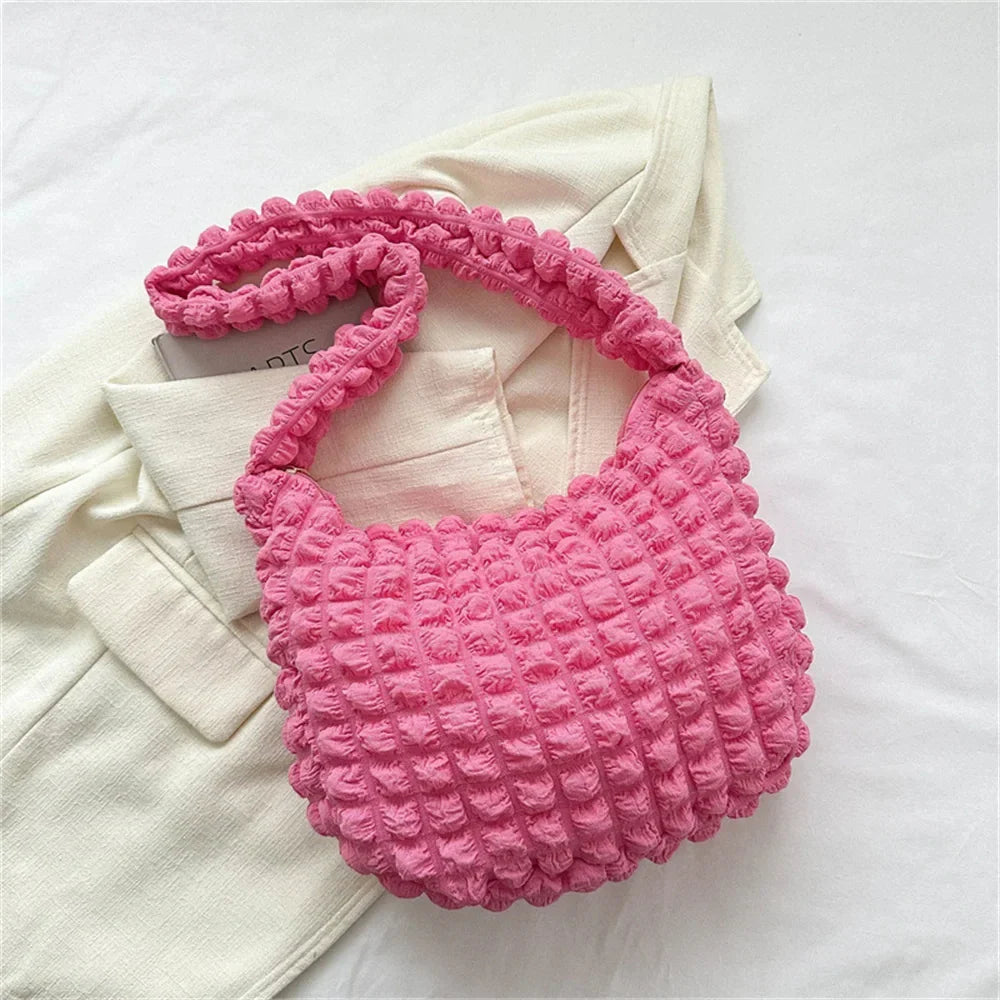 POUF - Sac à Main en Plaid à Bandoulière