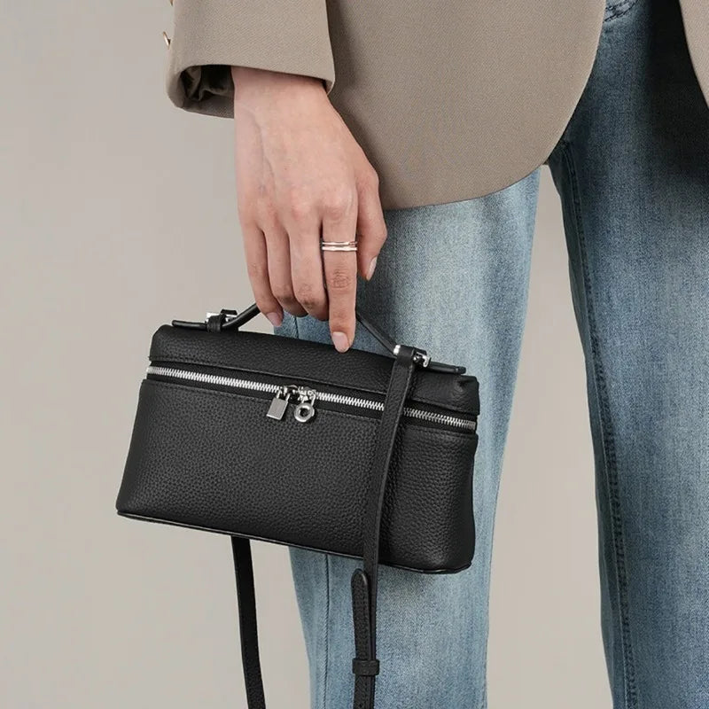 AMIA - Petit Sac à Main en Cuir Grainé