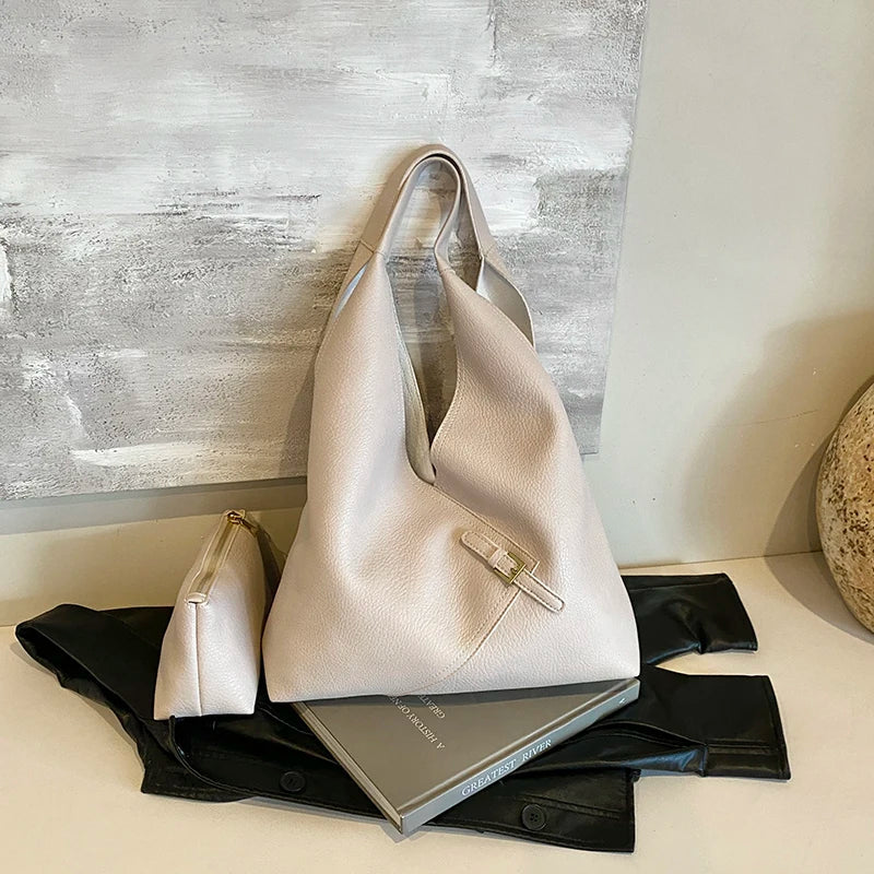 LICA - Grand Sac à Main de Cours en Cuir Souple