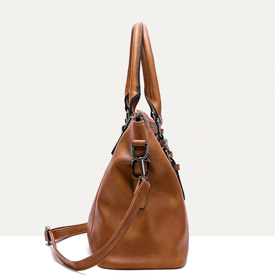 ERATO - Sac à Main Grande Capacité Vintage en Cuir Souple avec Bandoulière